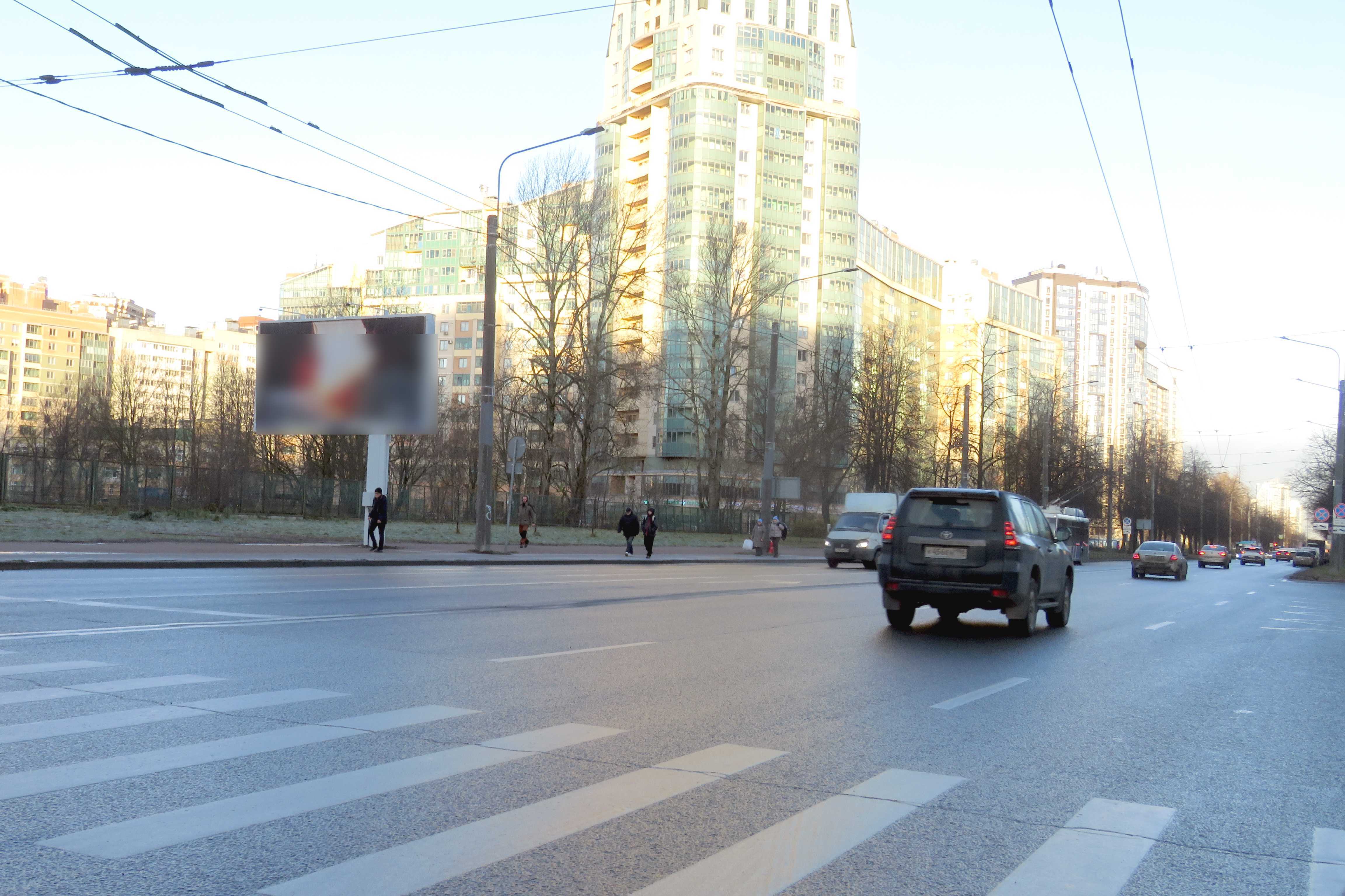 Фотография рекламного носителя, тип: Билборд 3x6, адрес: Космонавтов пр-т., д.94 Х Звездная ул., Санкт-Петербург, Россия. Сторона Б №207572