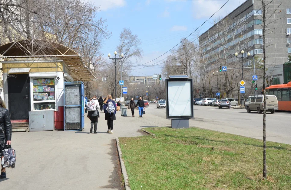 Фотография рекламного носителя, тип: Ситиформат 1.8x1.2, адрес: Серышева ул., д.7, Хабаровск, Хабаровский край, Россия. Сторона Б №971718