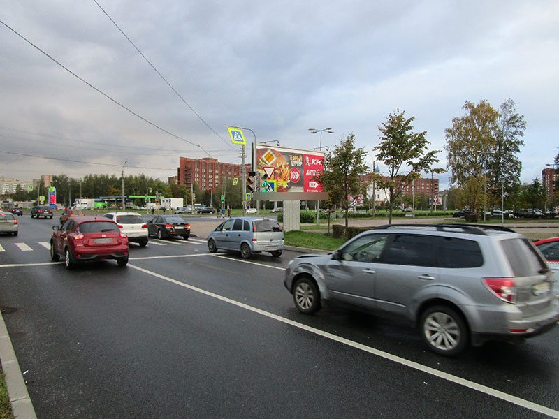 Фотография рекламного носителя, тип: Билборд 3x6, адрес: Северный пр-т. Х Культуры пр-т., д.1, поз.1, Санкт-Петербург, Россия. Сторона A №168816