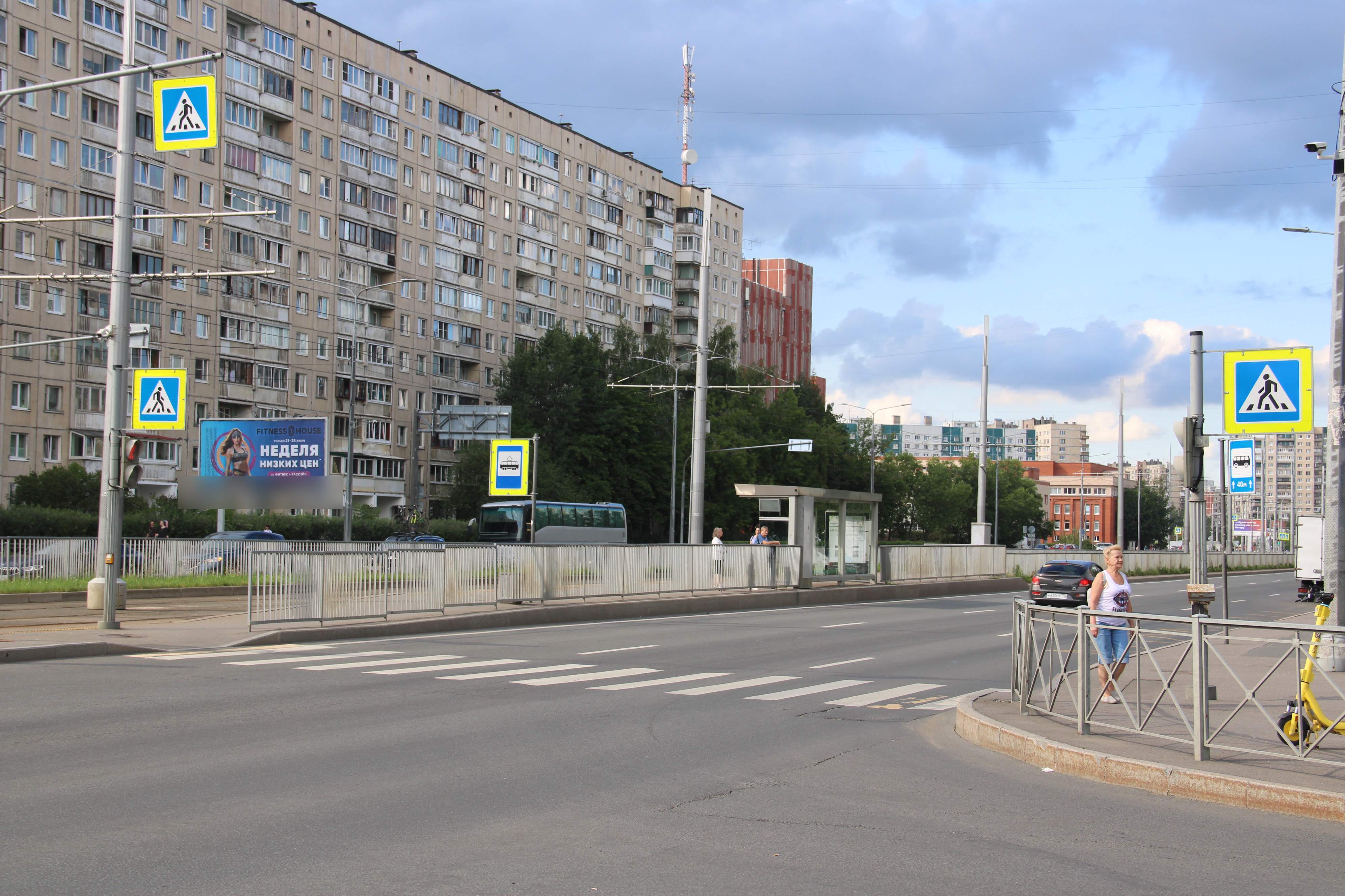 Фотография рекламного носителя, тип: Билборд 3x6, адрес: Наставников пр-т., д.14, корп.1 Х Ленская ул., Санкт-Петербург, Россия. Сторона Б №706921