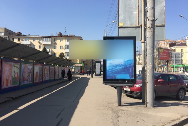 Фотография рекламного носителя, тип: Ситиформат 1.8x1.2, адрес: Михаила Нагибина пр-т., д.19 Х Ленина пр-т., поз.1, Ростов-на-Дону, Ростовская область, Россия. Сторона Б №782059