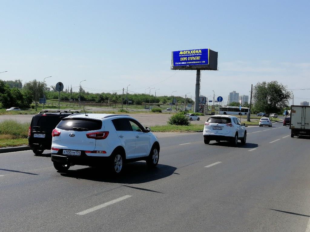 Фотография рекламного носителя, тип: Суперсайт 5x15, адрес: Рокоссовского ул. Х Ряжского ул., Волгоград, Волгоградская область, Россия. Сторона A №83439