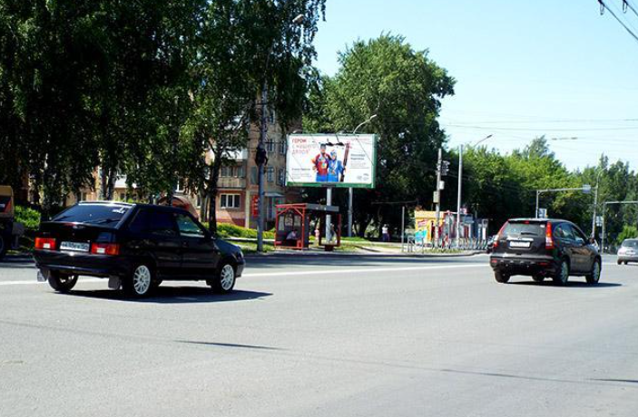 Фотография рекламного носителя, тип: Билборд 3x6, адрес: Бориса Богаткова ул. Х Есенина ул., д.39, Новосибирск, Новосибирская область, Россия. Сторона Б №194792