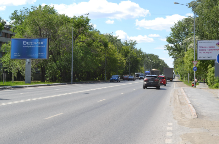 Фотография рекламного носителя, тип: Билборд 3x6, адрес: Тобольский тракт ул. Х Жуковского ул., д.28, Тюмень, Тюменская область, Россия. Сторона Б №411090