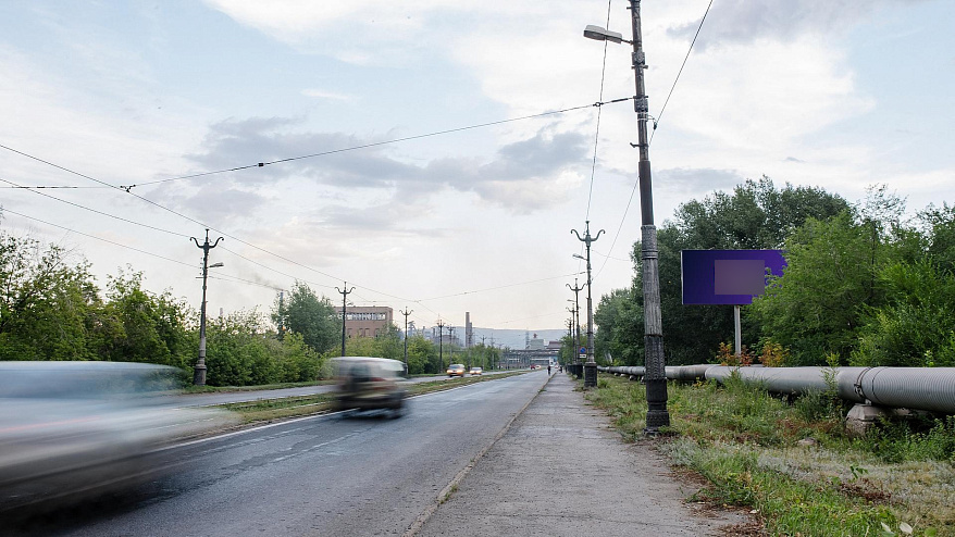 Фотография рекламного носителя, тип: Билборд 3x6, адрес: Центральный переход поз.2, Магнитогорск, Челябинская область, Россия. Сторона А №1377541