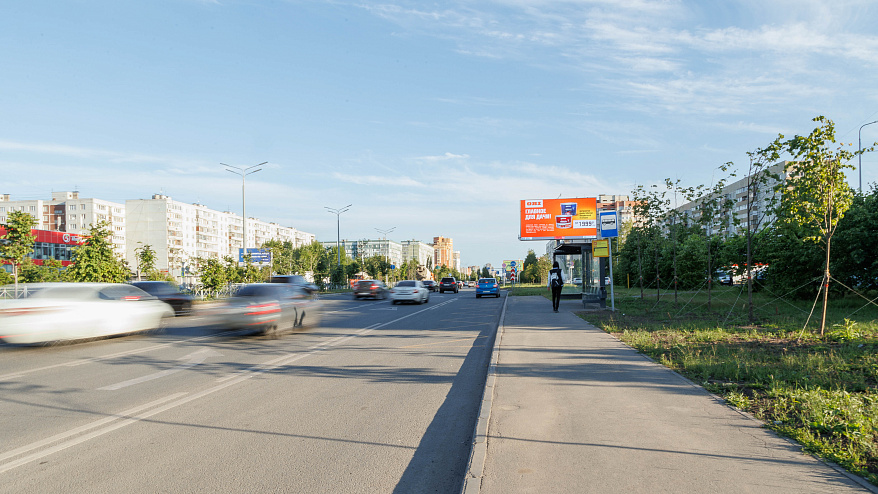 Фотография рекламного носителя, тип: Билборд 3x6, адрес: Амирхана ул., д.101, Казань, Республика Татарстан, Россия. Сторона A1-А10 №761139