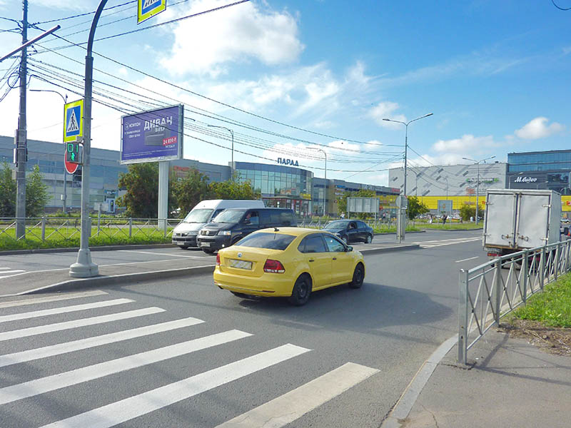 Фотография рекламного носителя, тип: Билборд 3x6, адрес: Прибрежная ул., д.18 Х Караваевская ул., Санкт-Петербург, Россия. Сторона B №169066