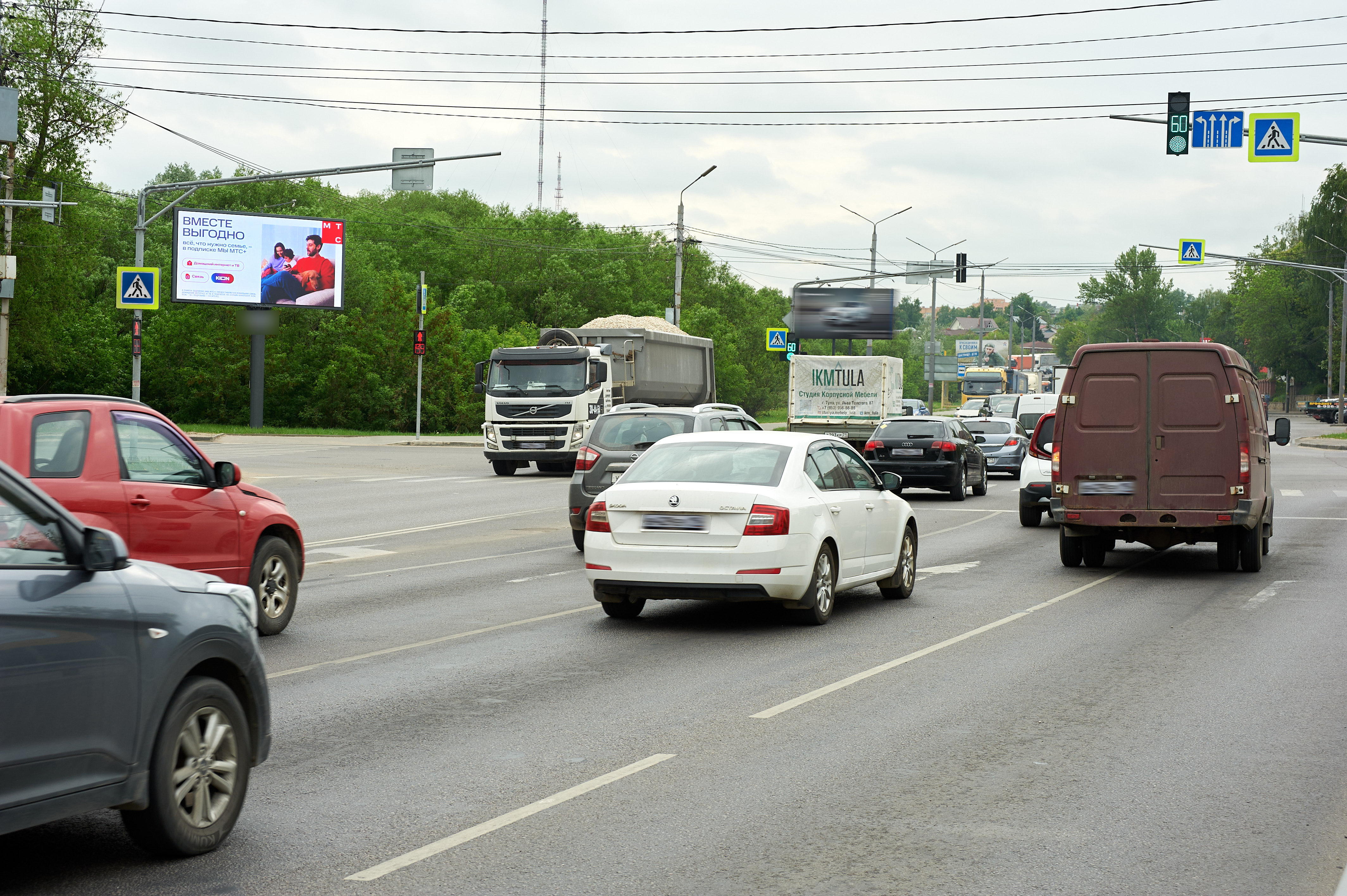 Фотография рекламного носителя, тип: Билборд 3x6, адрес: Рязанская ул. Х Городской пер., Тула, Тульская область, Россия. Сторона A1-A10 №703097