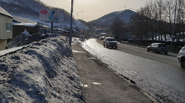 Фотография рекламного носителя, тип: Билборд 3x6, адрес: В 150м через дорогу до здания «№3/1 по пр. Циолковского, ГорВодоканал слева по ходу движения в сторону «КП», Центра, в 50м после выезда с прилегающей территории СТО «24 часа», м-н Гамбринус, комплекс Авто, Петропавловск-Камчатский, Камчатский край, Россия. Сторона Б №1370865