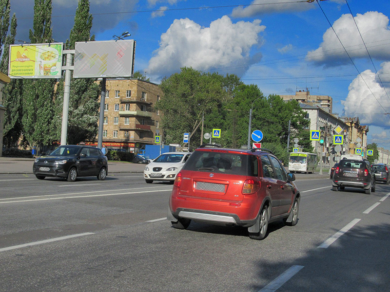 Фотография рекламного носителя, тип: Билборд 3x6, адрес: Революции ш., д.33, корп.1 Х Маршала Тухачевского ул., Санкт-Петербург, Россия. Сторона В2 №165038