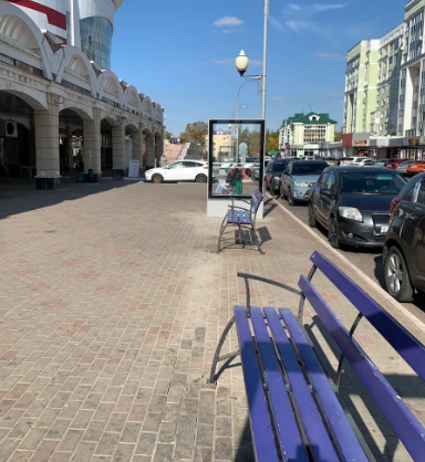 Фотография рекламного носителя, тип: Ситиформат 1.8x1.2, адрес: ул.Л.Толстого_(под Площадью Тысячелетия) поз.5, Саранск, Республика Мордовия, Россия. Сторона Б1-Б5 №1381401