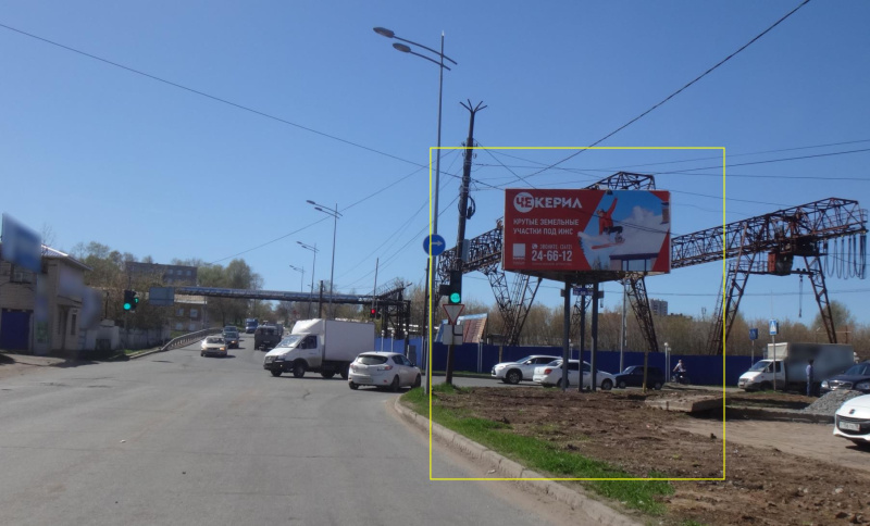 Фотография рекламного носителя, тип: Билборд 3x6, адрес: Телегина ул. Х 14-я ул., Ижевск, Республика Удмуртия, Россия. Сторона A1 №670243