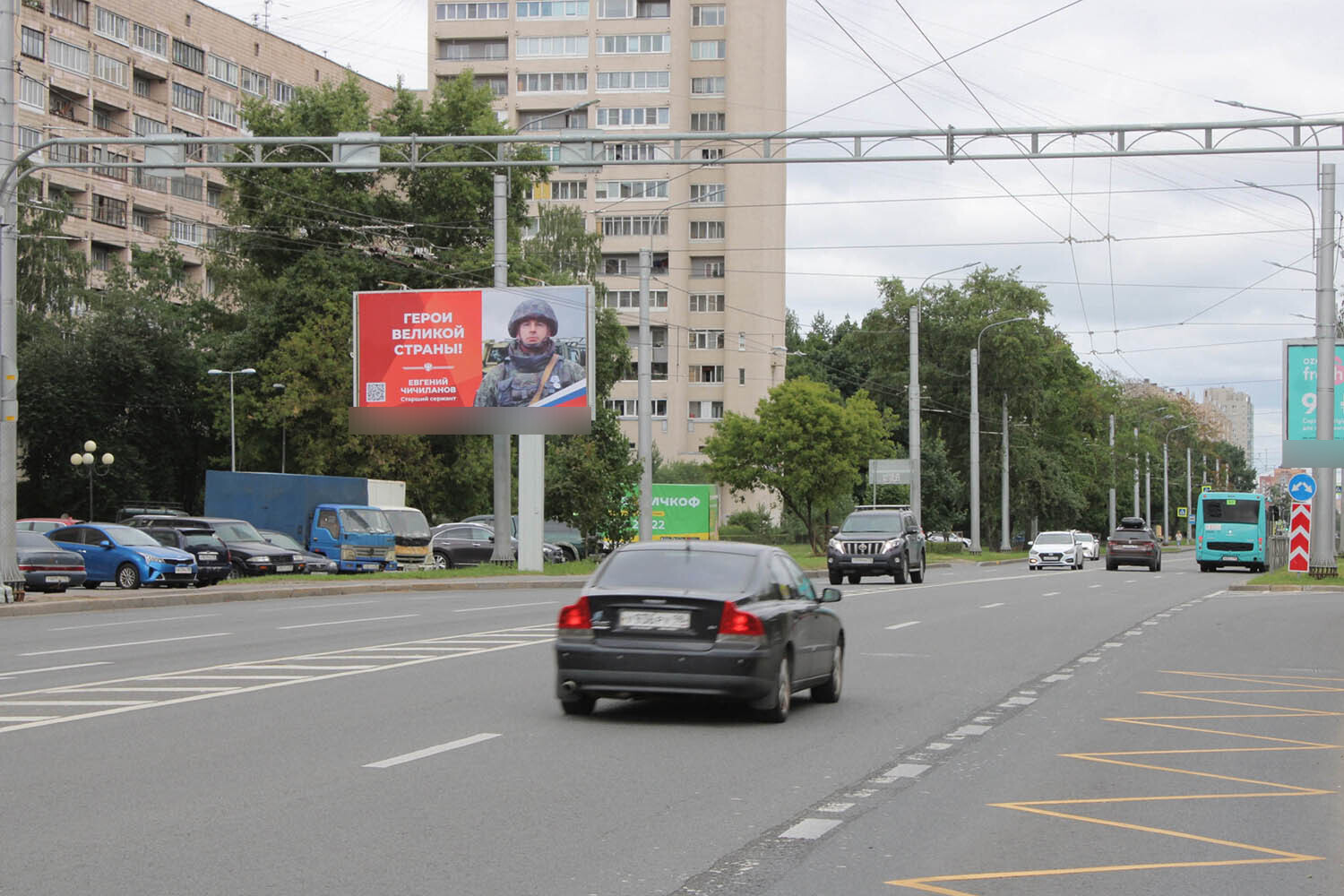 Фотография рекламного носителя, тип: Билборд 3x6, адрес: Гражданский пр-т., д.4 Х Непокоренных пр-т., Санкт-Петербург, Россия. Сторона Б1 №118868