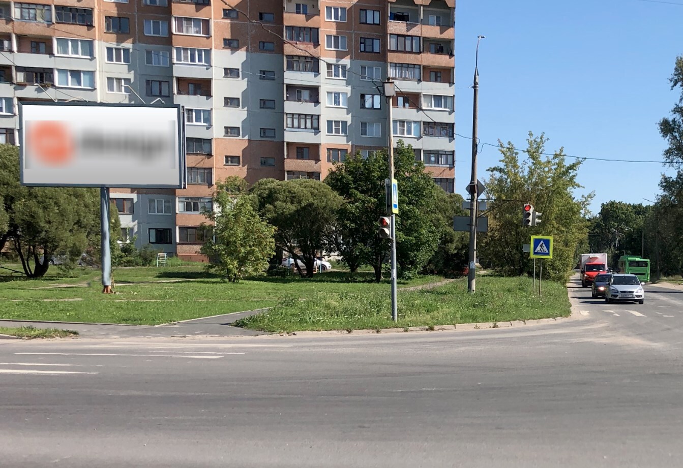 Фотография рекламного носителя, тип: Билборд 3x6, адрес: Льва Толстого ул. Х Вокзальная ул., Псков, Псковская область, Россия. Сторона Б №718024