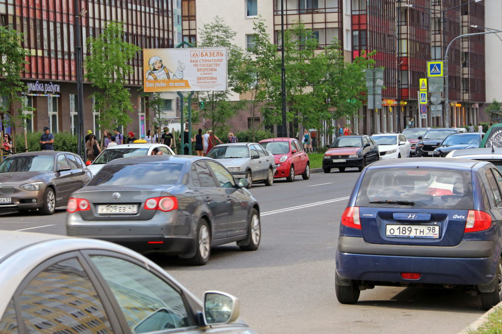 Фотография рекламного носителя, тип: Нестандартный билборд, адрес: Европейский пр-т. X Венская ул., Кудрово, Ленинградская область, Россия. Сторона B №1069374