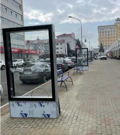 Фотография рекламного носителя, тип: Ситиформат 1.8x1.2, адрес: ул.Л.Толстого_(под Площадью Тысячелетия) поз.5, Саранск, Республика Мордовия, Россия. Сторона А1-А5 №1381400