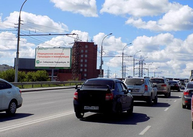 Фотография рекламного носителя, тип: Билборд 3x6, адрес: Энергетиков пр-зд. Х Большая ул., д.256, Новосибирск, Новосибирская область, Россия. Сторона Б №187504