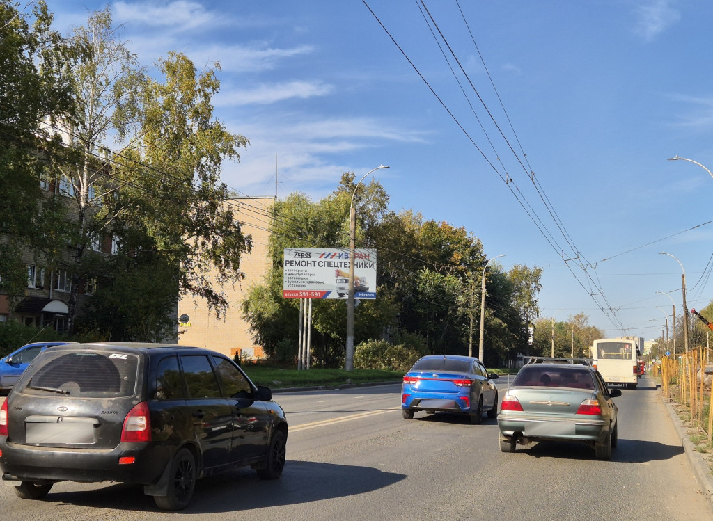 Фотография рекламного носителя, тип: Билборд 3x6, адрес: Ташкентская ул., д.88, Иваново, Ивановская область, Россия. Сторона B №1384931