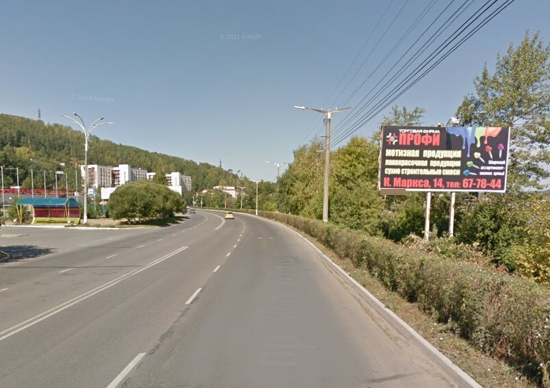 Фотография рекламного носителя, тип: Билборд 3x6, адрес: Новобереговая ул., у Администрации, Златоуст, Челябинская область, Россия. Сторона A №1380494