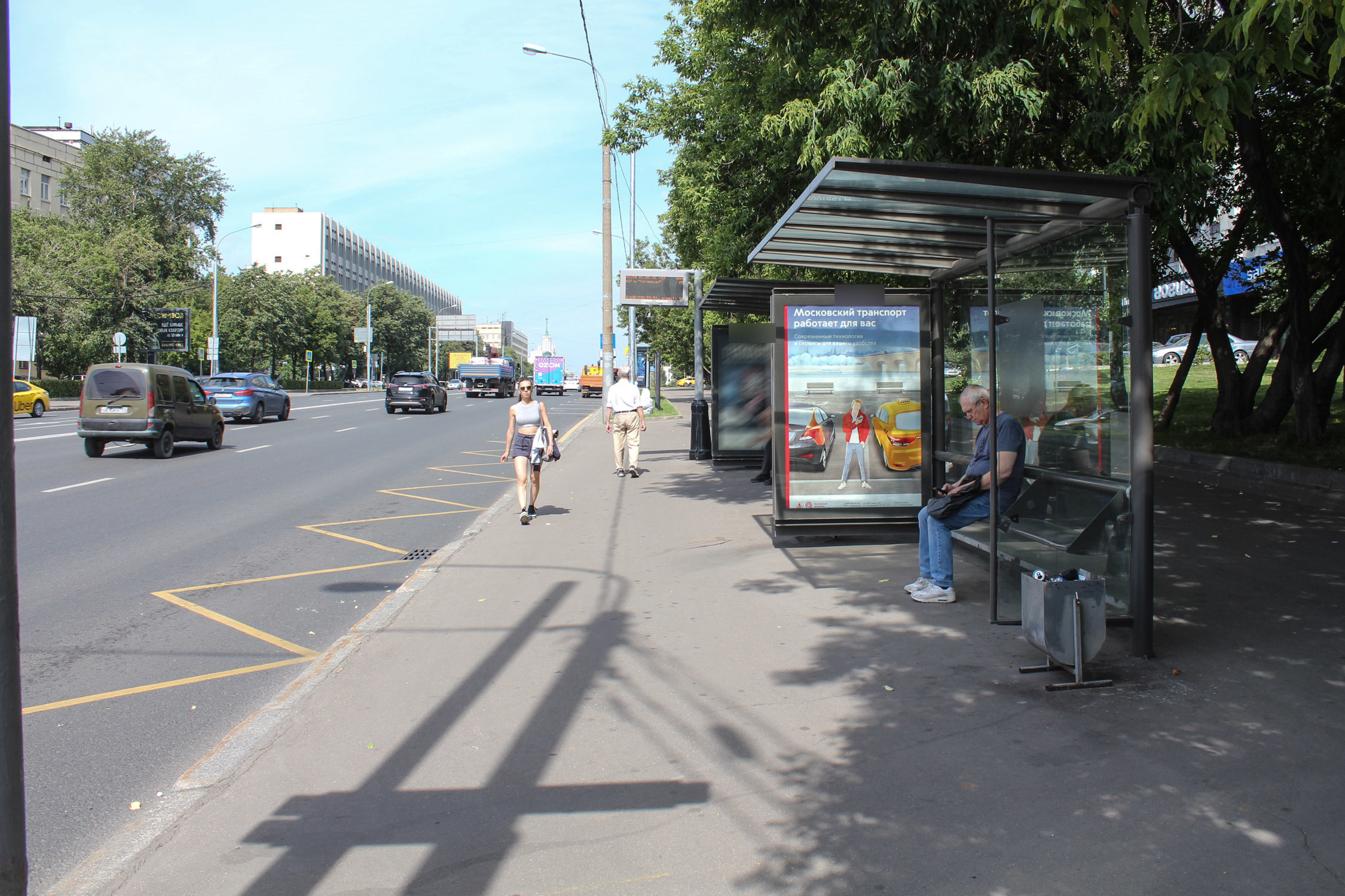 Фотография рекламного носителя, тип: Остановка 1.8x1.2, адрес: Марксистская ул., Москва, Россия. Сторона А №334648