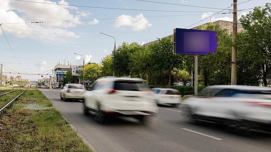 Фотография рекламного носителя, тип: Билборд 3x6, адрес: К. Маркса ул., д.164, по.2, Магнитогорск, Челябинская область, Россия. Сторона А №1377547