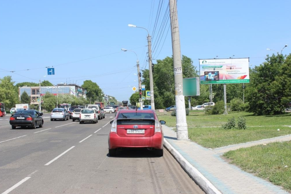Фотография рекламного носителя, тип: Билборд 3x6, адрес: Первостроителей пр-т., д.21 X Ленина пр-т., Комсомольск-на-Амуре, Хабаровский край, Россия. Сторона А №1370249