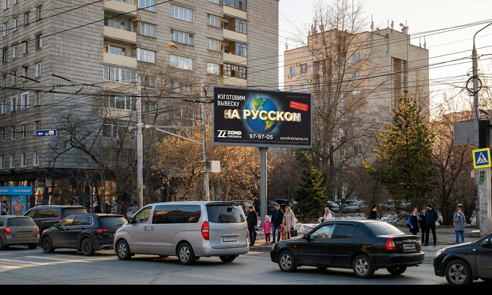 Фотография рекламного носителя, тип: Билборд 3x6, адрес: Ленина пр-т. Х Дербышевский пер., Томск, Томская область, Россия. Сторона A1-А10 №839486