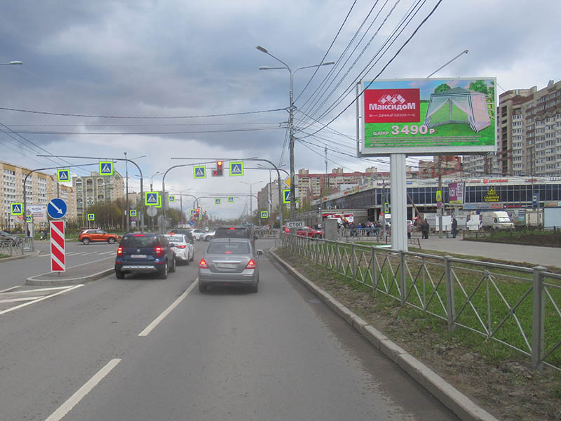 Фотография рекламного носителя, тип: Билборд 3x6, адрес: Прибрежная ул., д.18 Х Караваевская ул., Санкт-Петербург, Россия. Сторона A1-A10 №169065
