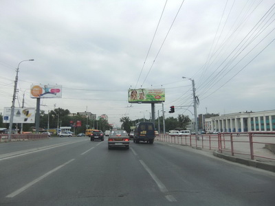 Фотография рекламного носителя, тип: Суперсайт 4x12, адрес: Ленина пр-т. Х Дзержинского пл., Волгоград, Волгоградская область, Россия. Сторона A1 №83443