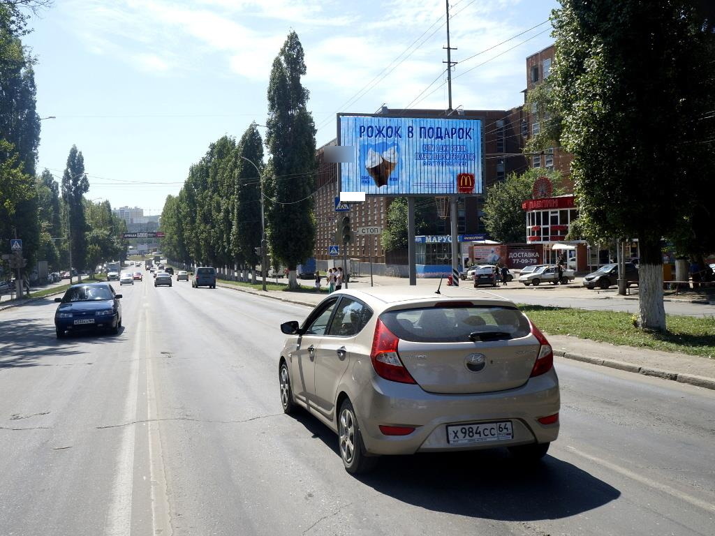 Фотография рекламного носителя, тип: Билборд 3x6, адрес: Строителей пр-т. Х Осенняя ул., поз.1, Саратов, Саратовская область, Россия. Сторона A1-A3 №90938