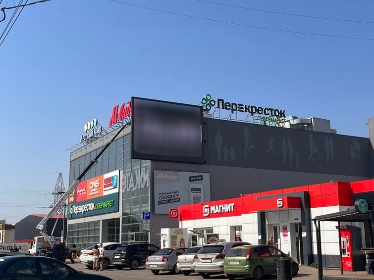 Фотография рекламного носителя, тип: Медиафасад, адрес: Красинское ш., д.6Д, Смоленск, Смоленская область, Россия. Сторона А1-А10 №1326292