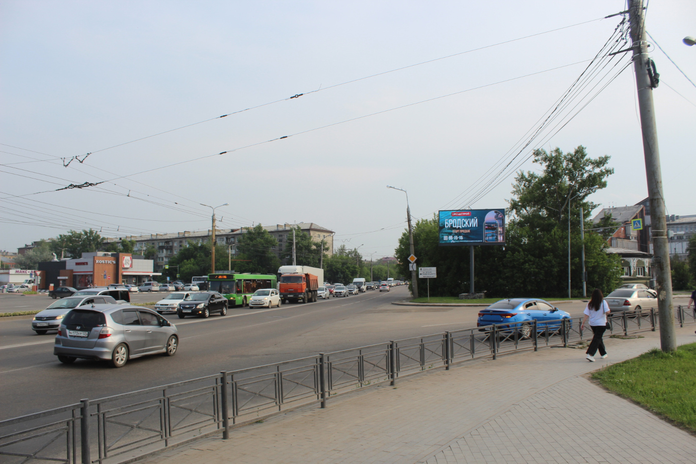 Фотография рекламного носителя, тип: Билборд 3x6, адрес: Рабочая ул. Х Каменецкого Ф. ул., Иркутск, Иркутская область, Россия. Сторона А1 №1077676