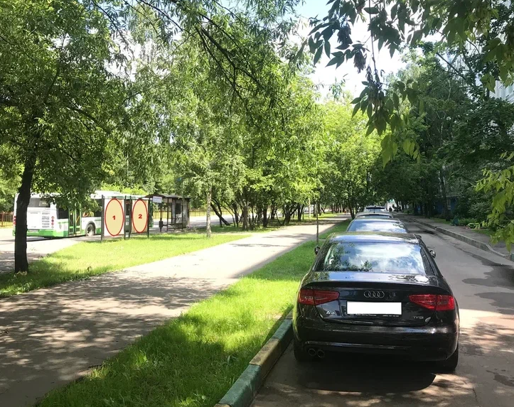 Фотография рекламного носителя, тип: Афиша 1.75x1.8, адрес: Северный б-р., д.8, стенд 2, Москва, Россия. Сторона B №887377