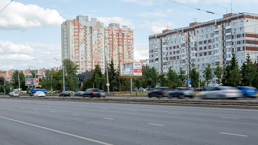 Фотография рекламного носителя, тип: Билборд 3x6, адрес: Ямашева ул., д.57а, Казань, Республика Татарстан, Россия. Сторона А №674788