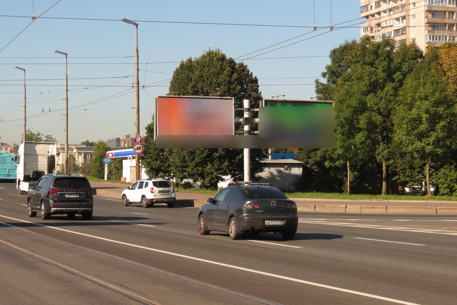 Фотография рекламного носителя, тип: Билборд 3x6, адрес: Народная ул. X Володарский мост, Санкт-Петербург, Россия. Сторона А2 №511592
