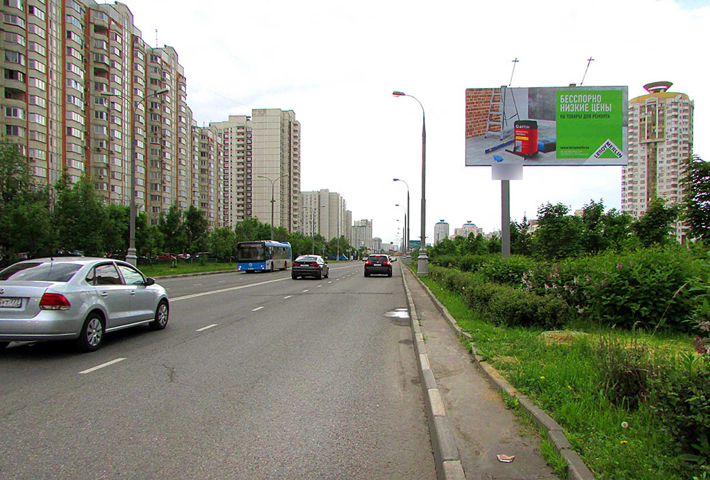 Фотография рекламного носителя, тип: Билборд 3x6, адрес: Перерва ул., д.62, Москва, Россия. Сторона A №261792