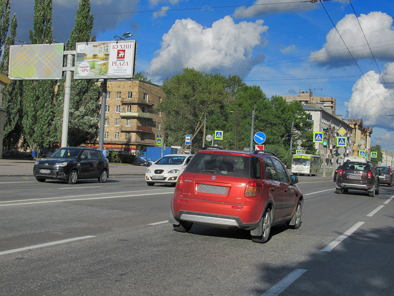 Фотография рекламного носителя, тип: Билборд 3x6, адрес: Революции ш., д.33, корп.1 Х Маршала Тухачевского ул., Санкт-Петербург, Россия. Сторона В1 №165040