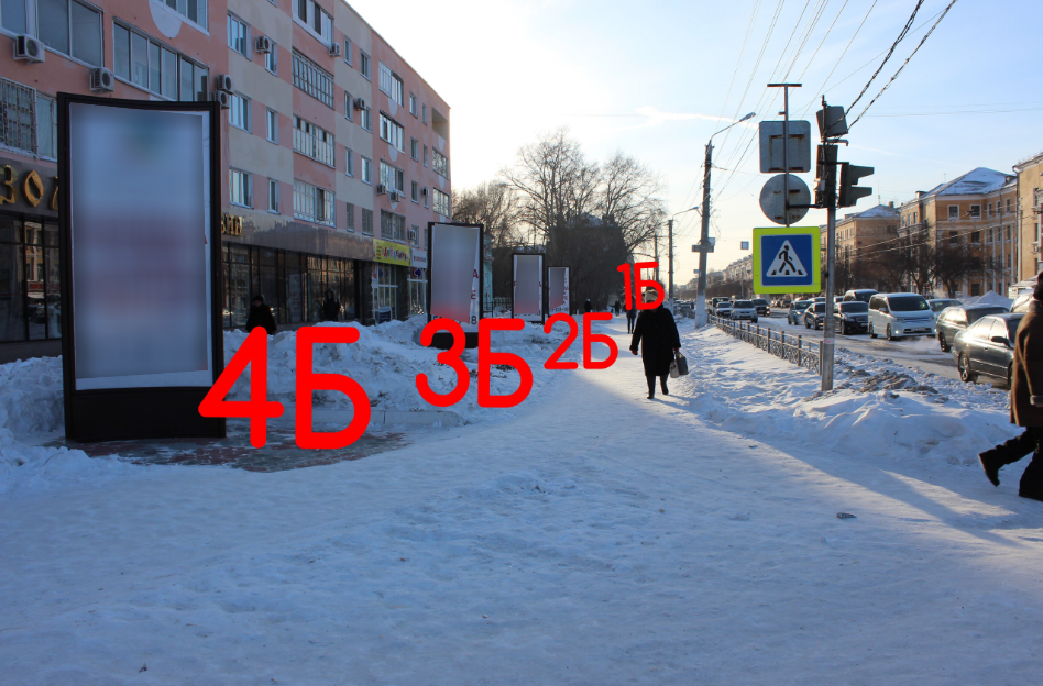 Фотография рекламного носителя, тип: Пиллар 3x1.4, адрес: Ленина пр-т., д.9, поз.3, Комсомольск-на-Амуре, Хабаровский край, Россия. Сторона 3Б №1370194