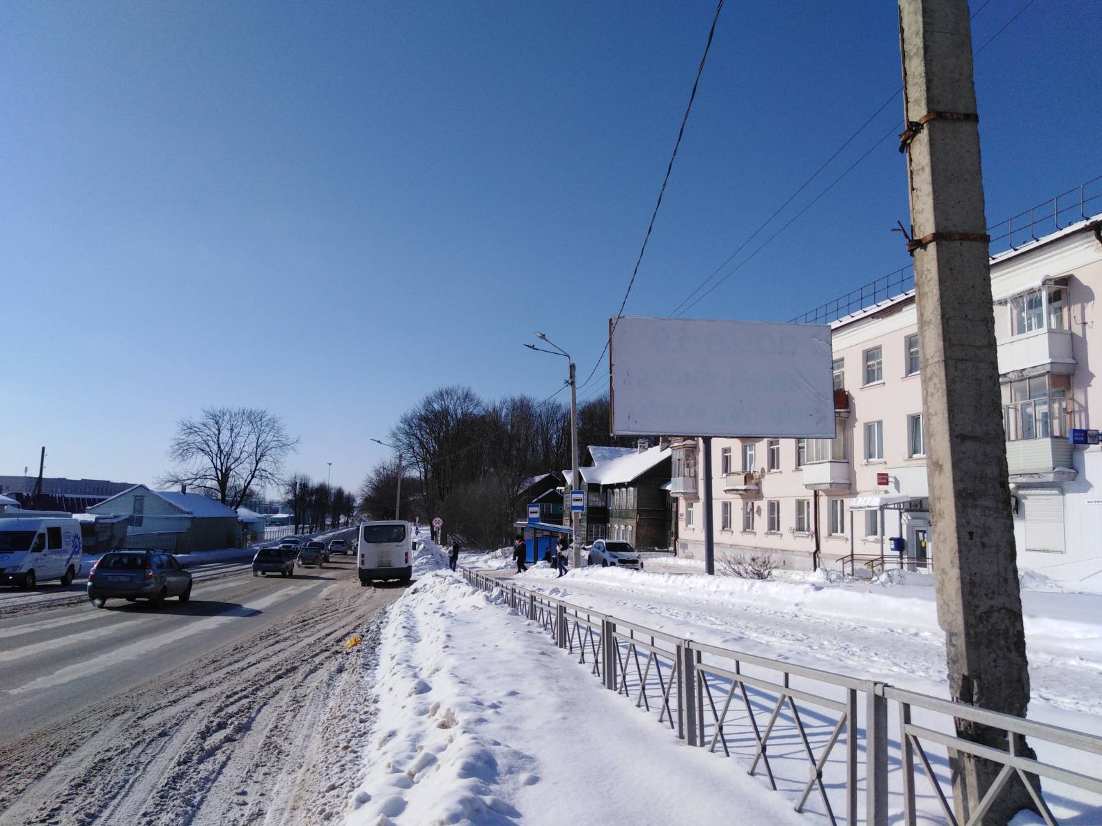 Фотография рекламного носителя, тип: Билборд 3x6, адрес: Витебское ш. Х В.Профинтерновская ул., Смоленск, Смоленская область, Россия. Сторона А №382969