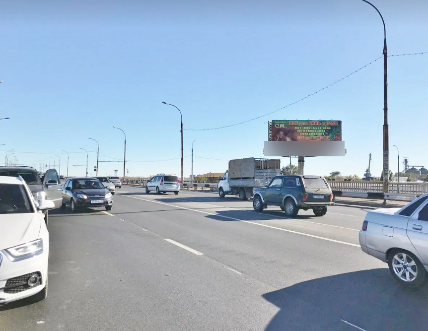 Фотография рекламного носителя, тип: Нестандартный суперсайт, адрес: Пушкина ул., д.46, Астрахань, Астраханская область, Россия. Сторона А №1324843