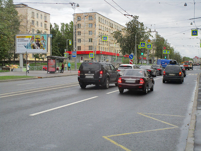 Фотография рекламного носителя, тип: Билборд 3x6, адрес: Краснопутиловская ул. Х Автовская ул., д.20, корп.2, Санкт-Петербург, Россия. Сторона В №164779