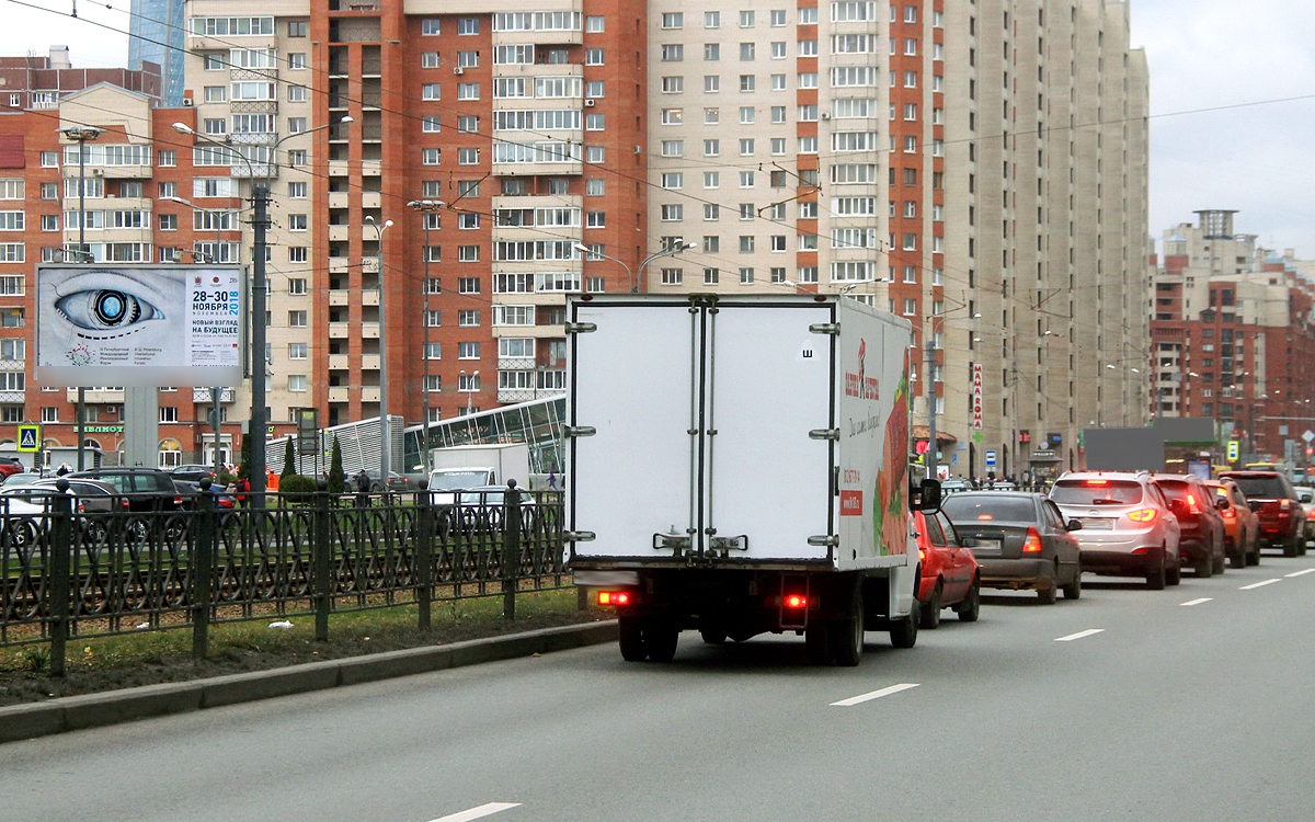 Фотография рекламного носителя, тип: Билборд 3x6, адрес: Савушкина ул., д.124, корп.1 Х Беговая ул., Санкт-Петербург, Россия. Сторона B №171798