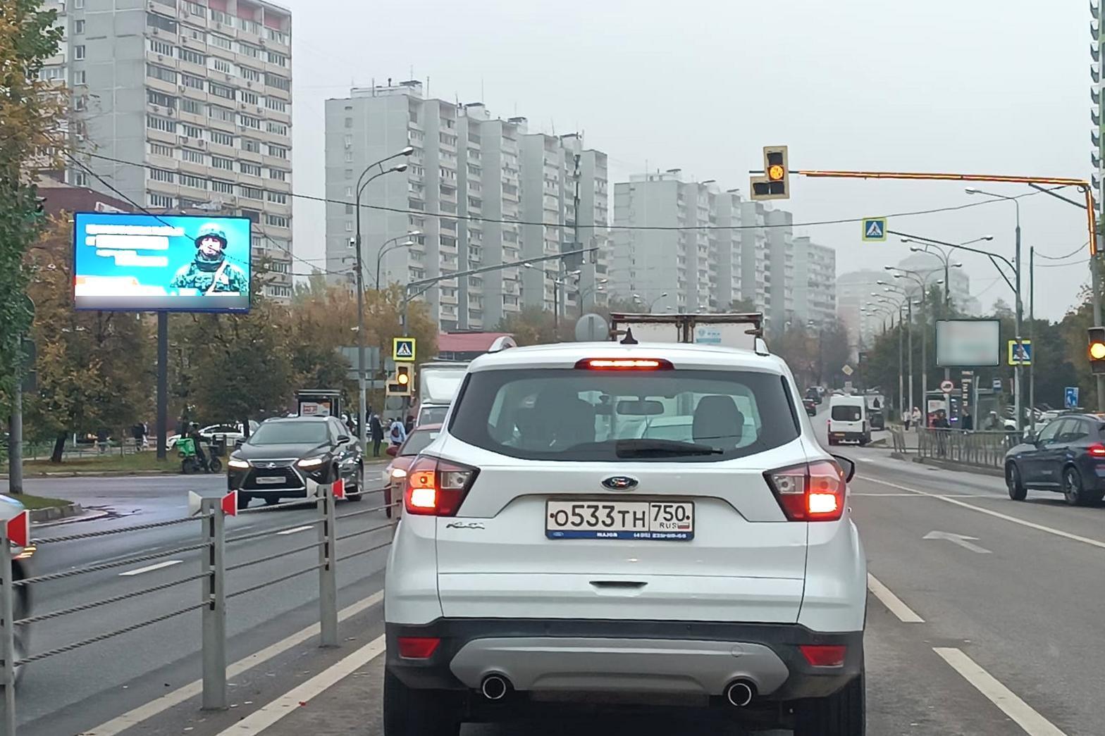 Фотография рекламного носителя, тип: Билборд 3x6, адрес: Можайское ш., 23 370м, Московская область, Россия. Сторона Б1 №1326236
