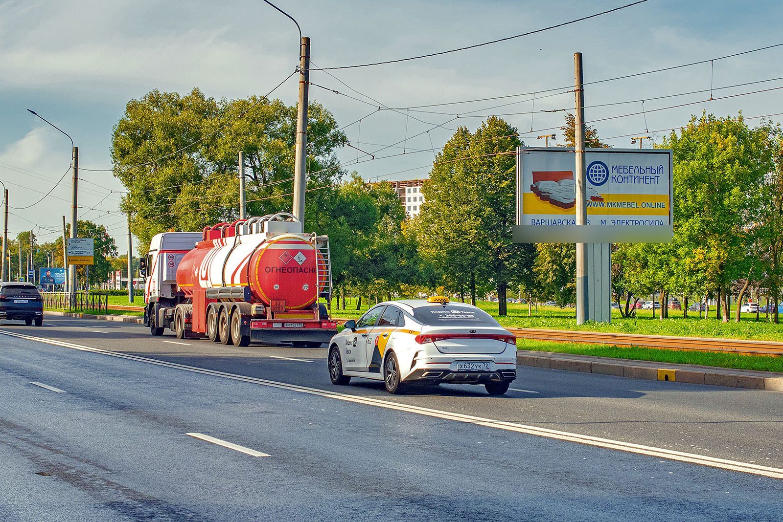 Фотография рекламного носителя, тип: Билборд 3x6, адрес: Стачек пр-т., д.206, Санкт-Петербург, Россия. Сторона A №169581