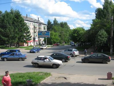 Фотография рекламного носителя, тип: Билборд 3x6, адрес: Горького ул. Х Воровского ул., Киров, Кировская область, Россия. Сторона B1-B3 №161034