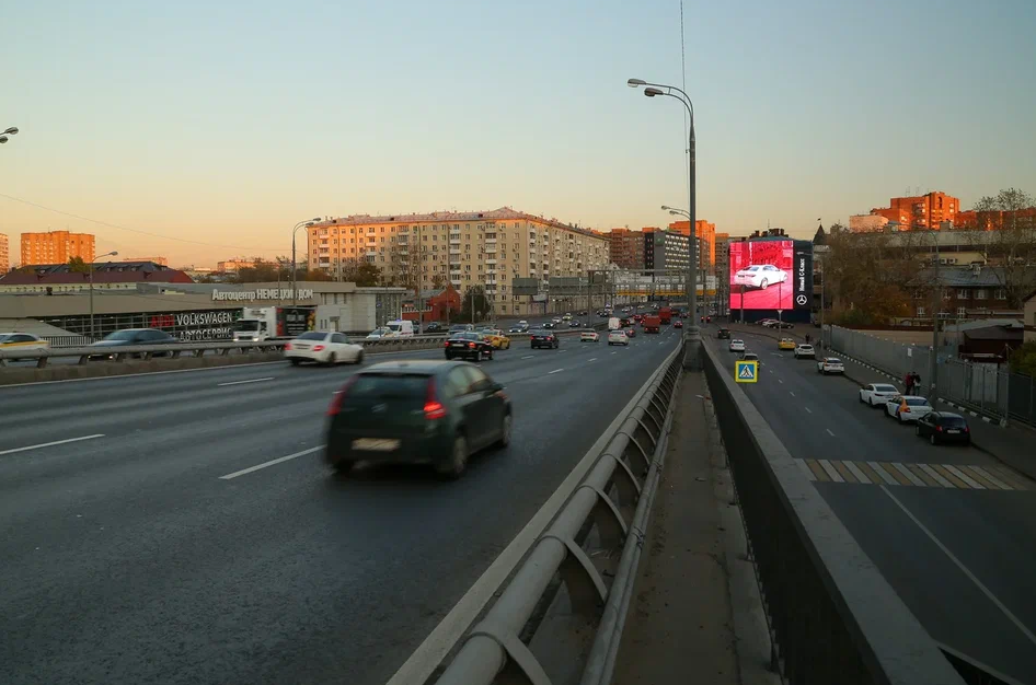 Фотография рекламного носителя, тип: Медиафасад, адрес: Спартаковская пл., д.14, стр.1, Москва, Россия. Сторона A180 №1383082