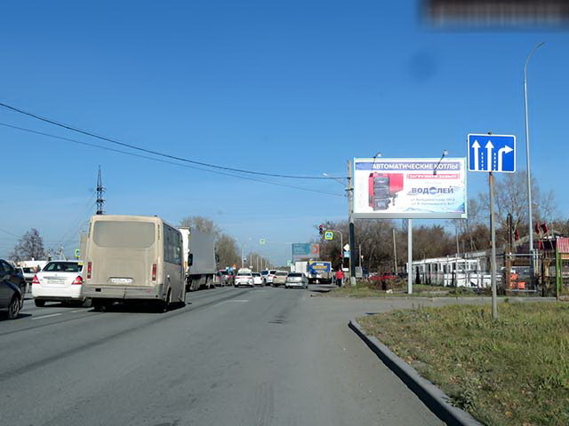 Фотография рекламного носителя, тип: Билборд 3x6, адрес: Старое ш., д.67б Х Подъемная ул., Новосибирск, Новосибирская область, Россия. Сторона A №195176