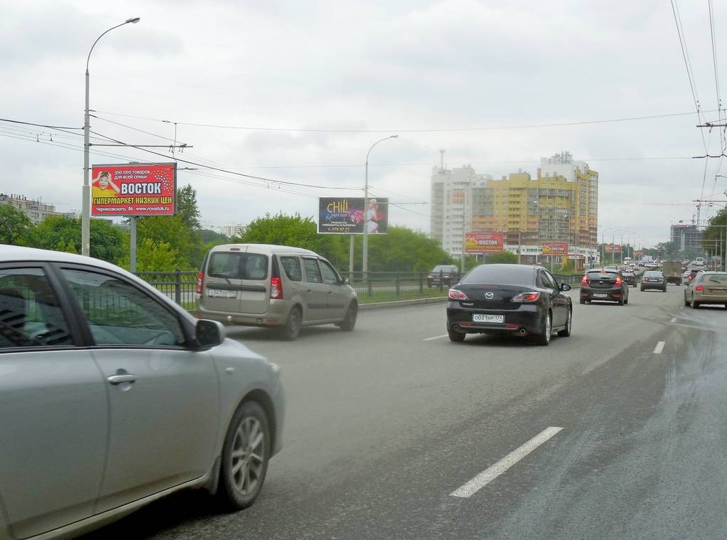 Фотография рекламного носителя, тип: Билборд 3x6, адрес: Щербакова ул., д.35, Екатеринбург, Свердловская область, Россия. Сторона B №486869