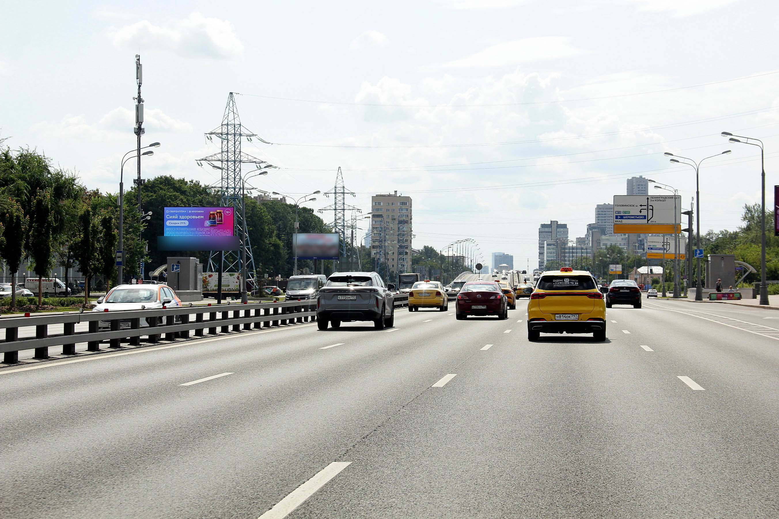Фотография рекламного носителя, тип: Билборд 3x6, адрес: Ленинградское ш., д.62, корп.1, Москва, Россия. Сторона Б1 №101625