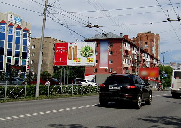 Фотография рекламного носителя, тип: Билборд 3x6, адрес: Маяковского ул., д.83, Омск, Омская область, Россия. Сторона Б №198028